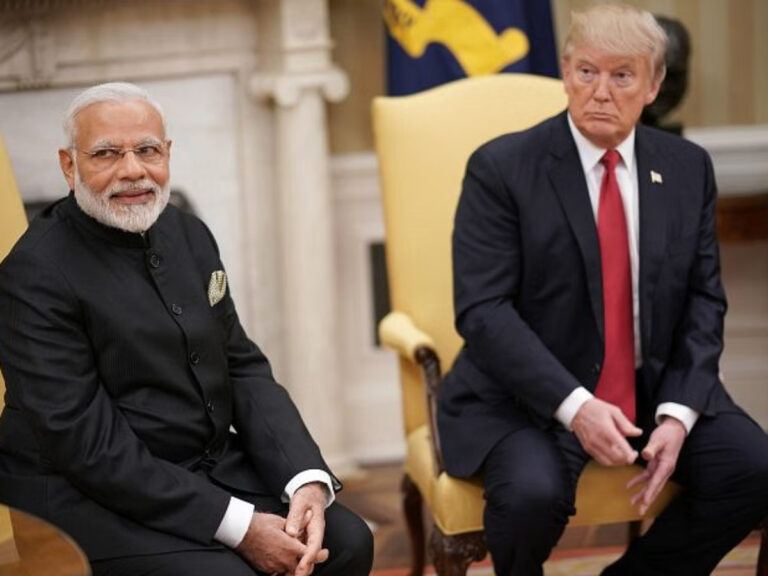 Modi and Trump trade talks amid tariff tensions