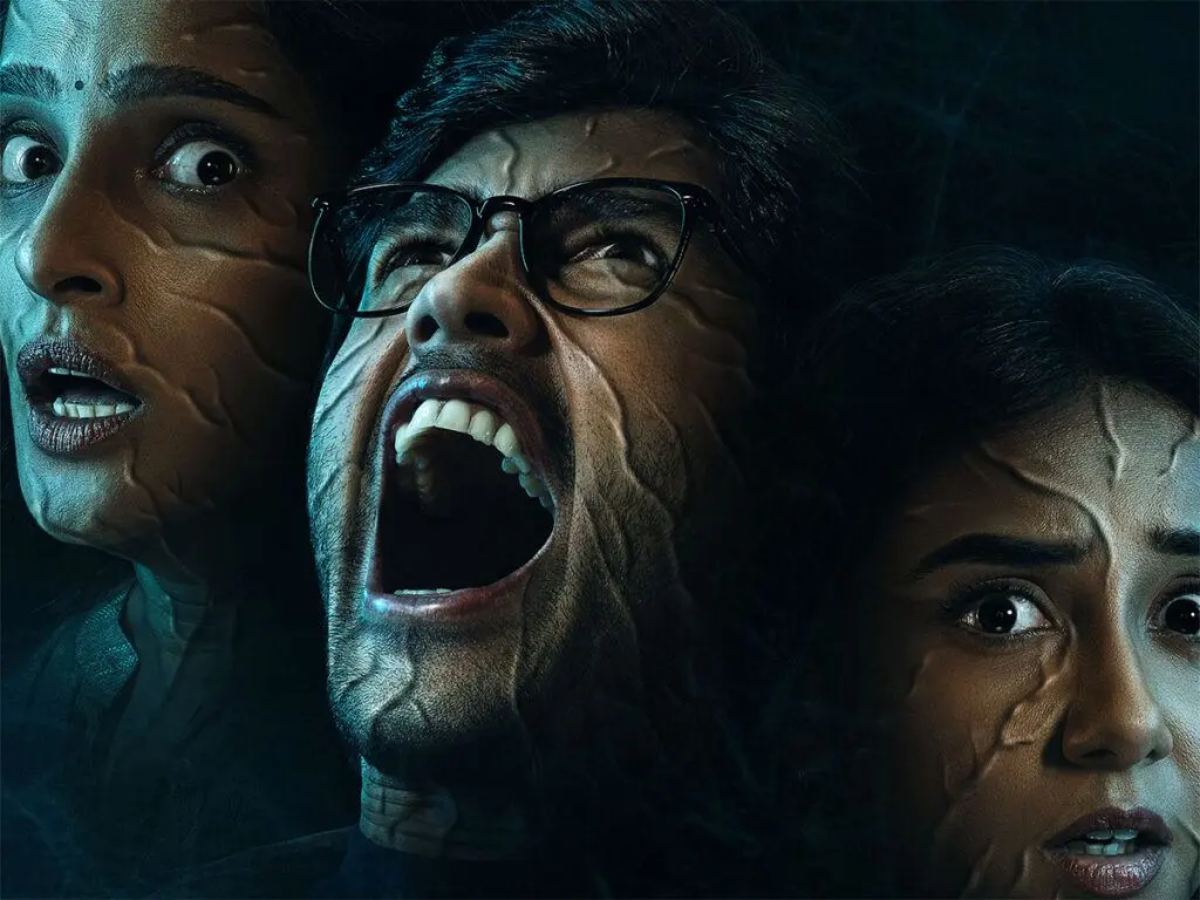 Prime Video Andhera trailer still with lead actors Priya Bapat and Karanvir Malhotra