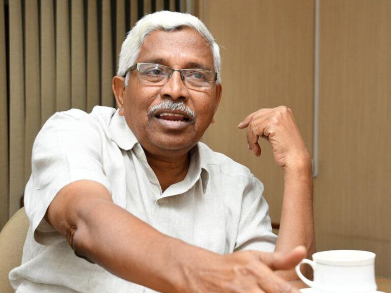 Prof Kodandaram addressing media in Telangana