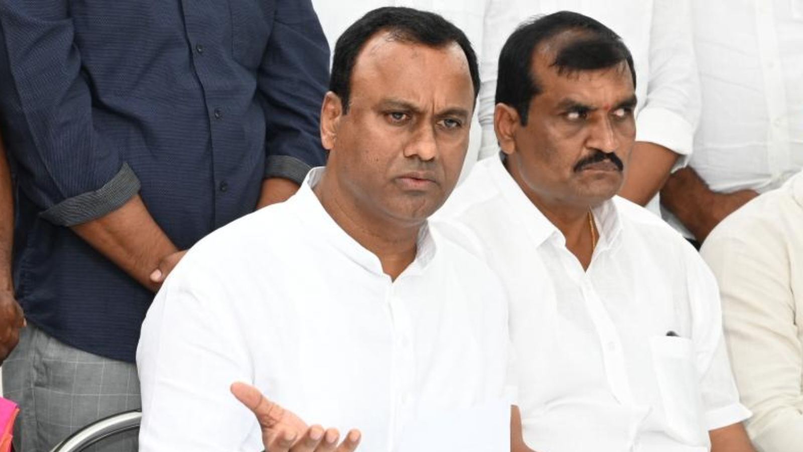 Rajagopal Reddy addressing media