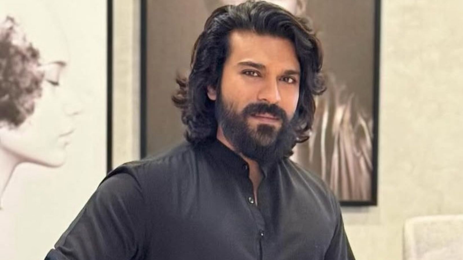 Ram Charan wearing Ayyappa Mala