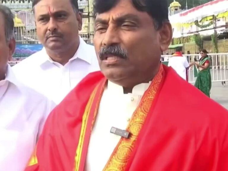 Ravindranath Reddy outside Tirumala temple politics