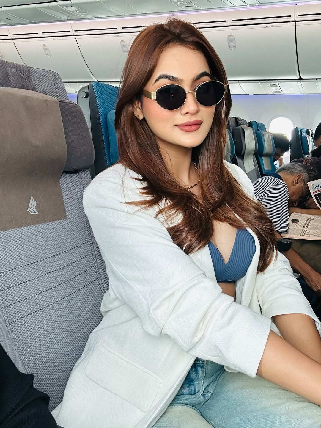 Glamorous pose highlights Flying High on Hotness: Reva Kaurase collection.