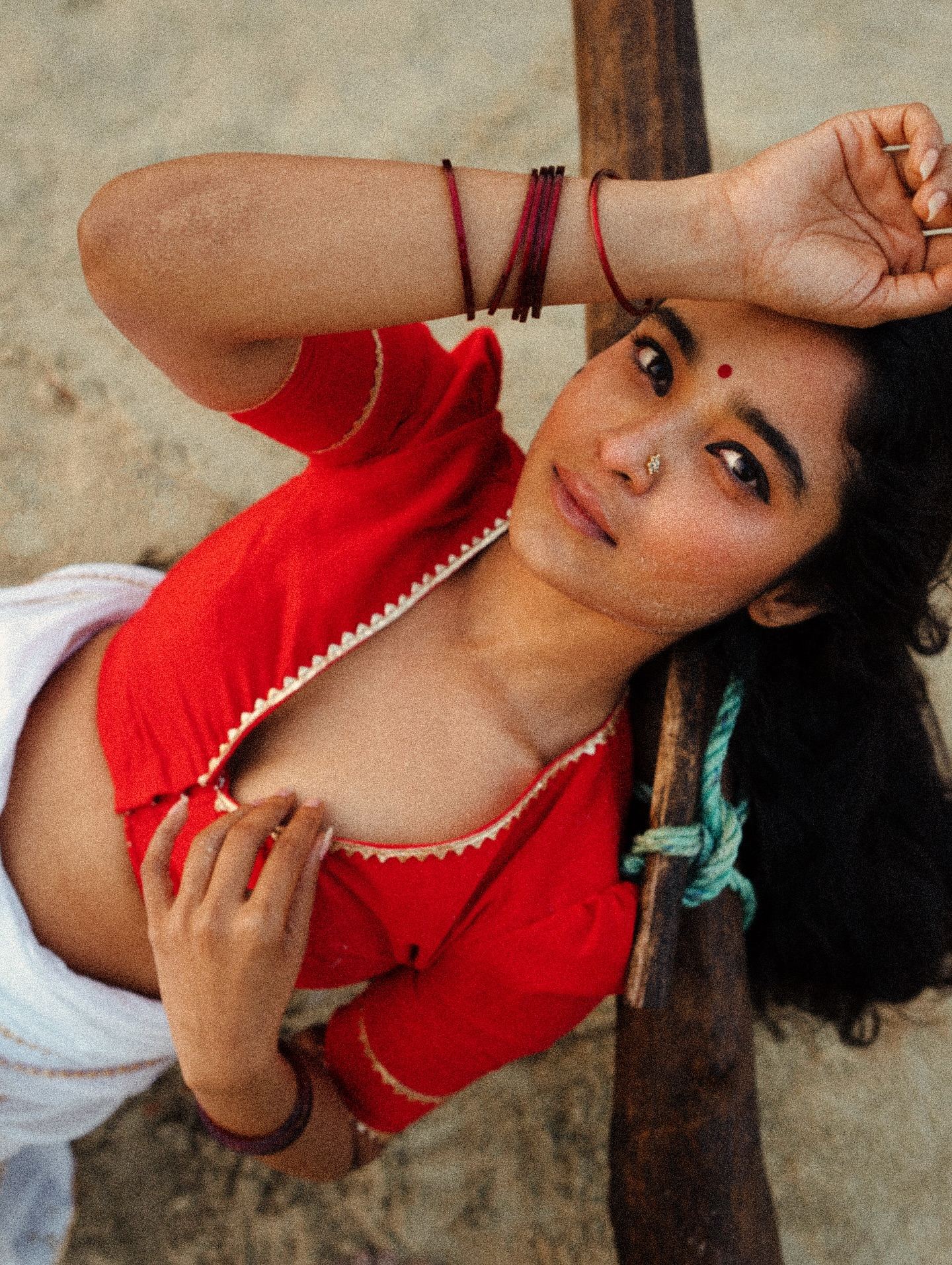 Chaithra Achar rural hotness vibe captured with elegance and natural charm