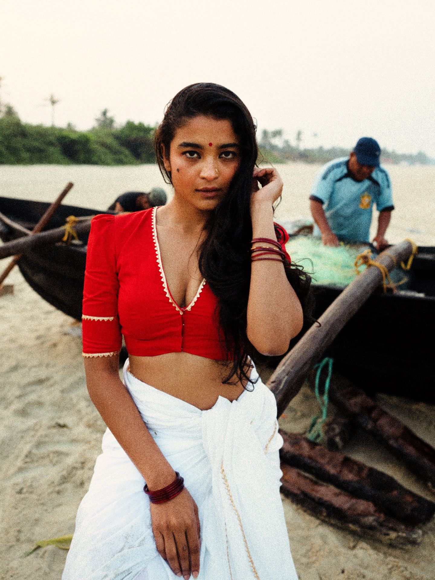 Chaithra Achar rural hotness shines bright with graceful charming elegance