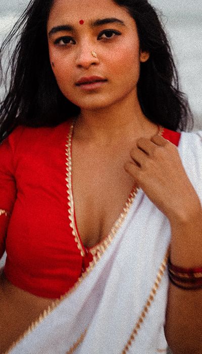 Rural Hotness Vibes: Chaithra Achar Flaunts Her Beauty