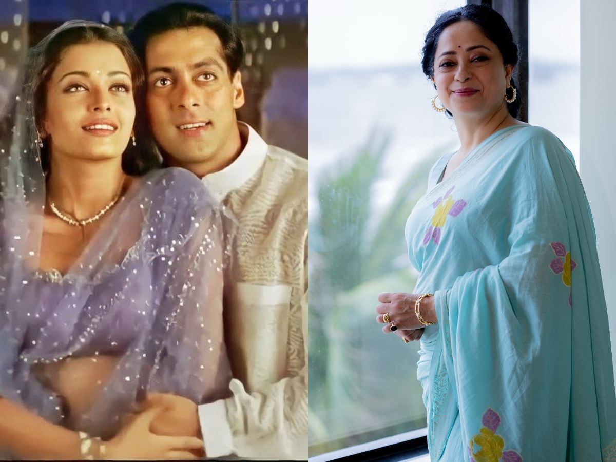 Salman Khan and Sheeba Chaddha on HDDCS set