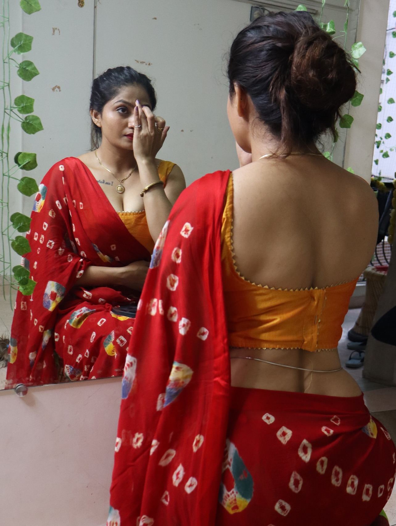 Sanam Joshi Turns Up Heat in Hot Red Drapes