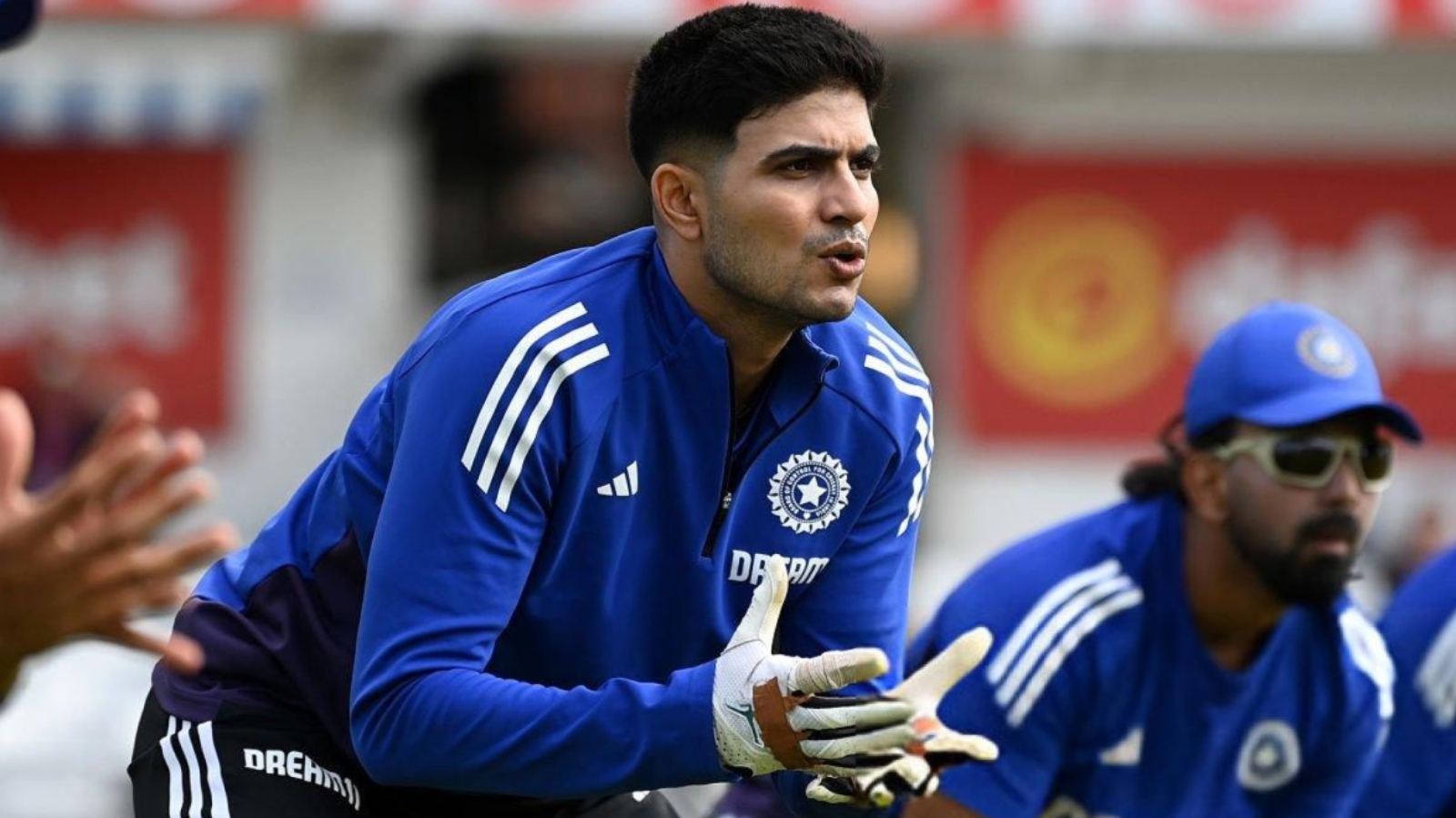 Shubman Gill during practice session