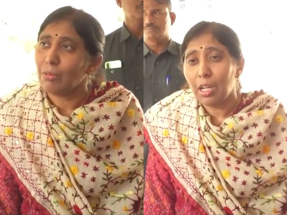 Suneetha Narreddy at Kadapa SP office