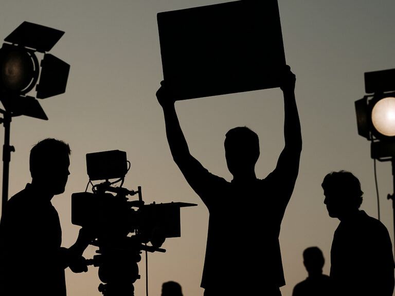 Telugu Film Industry strike protest scene