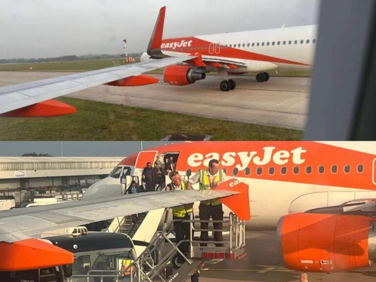 easyJet planes collide at Manchester Airport