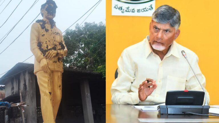 Vangaveeti Mohana Ranga statue vandalised