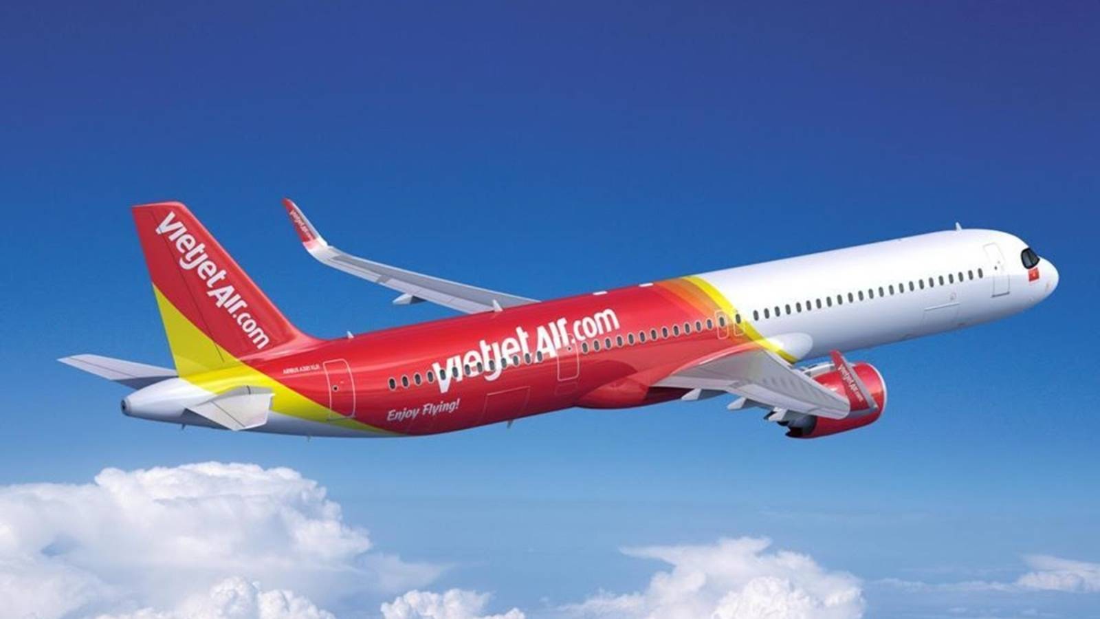 Vietjet airline passengers on airport bus