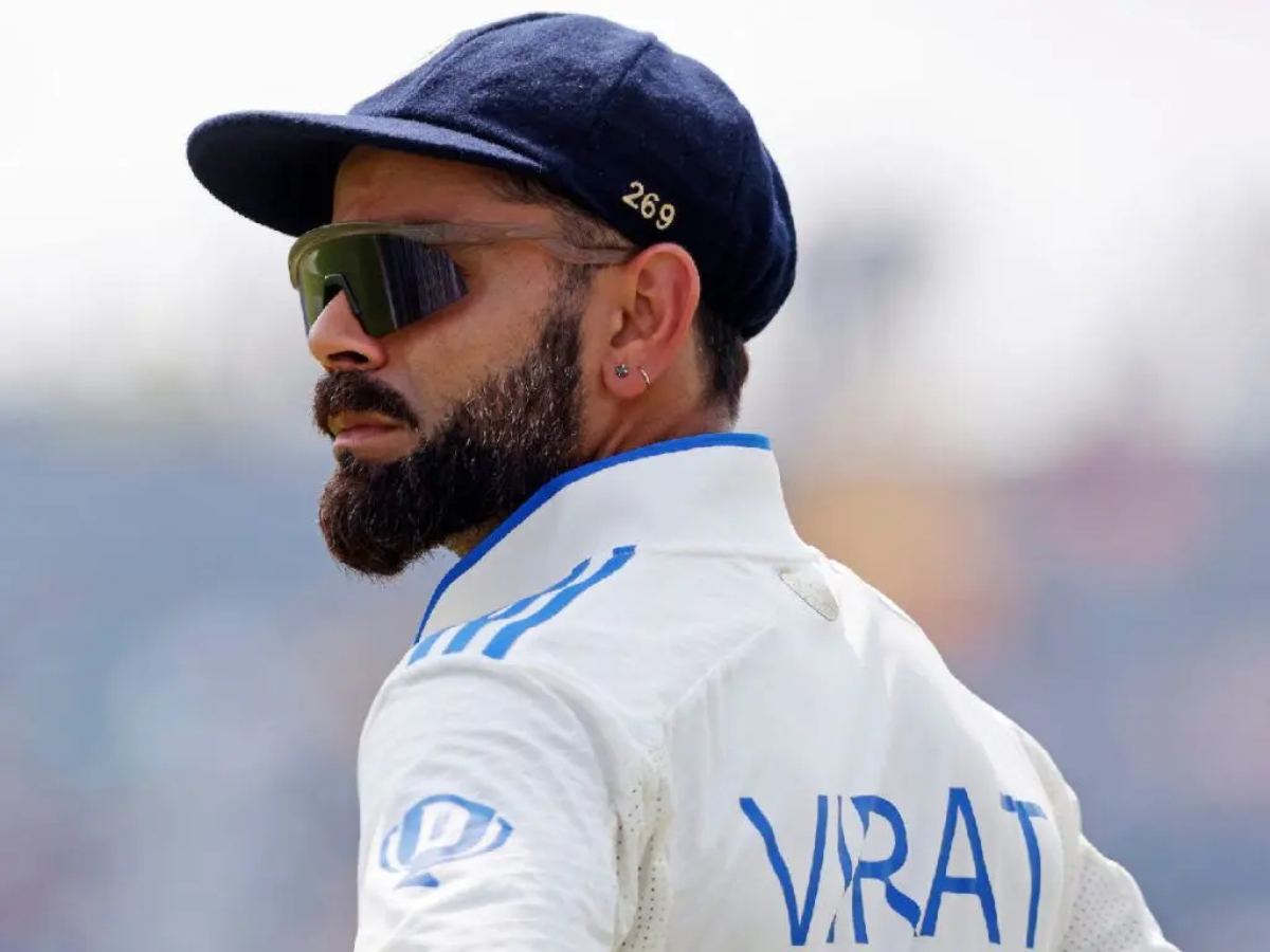 Virat Kohli watches India vs England Test