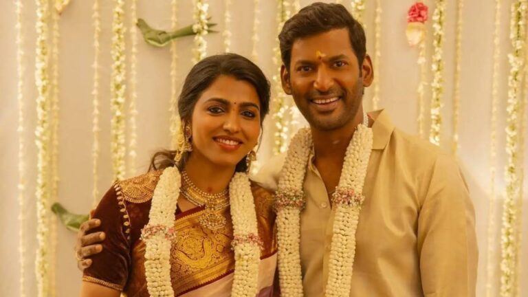 Vishal and Sai Dhanshika engagement photo