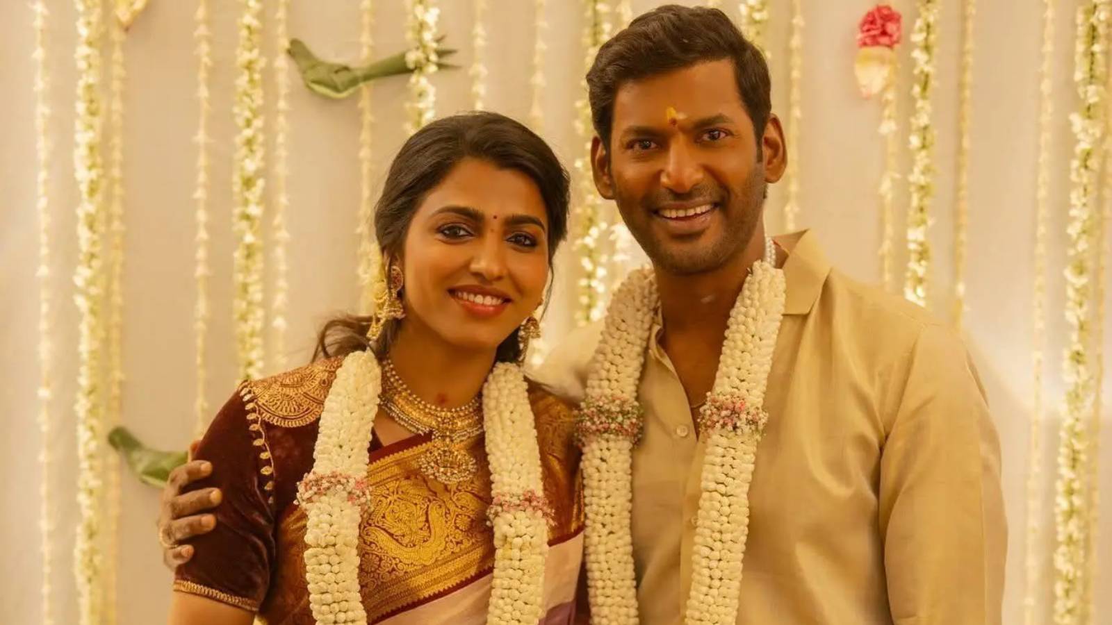 Vishal and Sai Dhanshika engagement photo