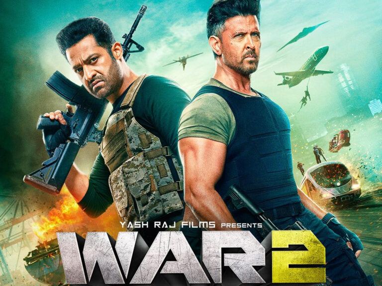 War 2 movie poster featuring lead actors