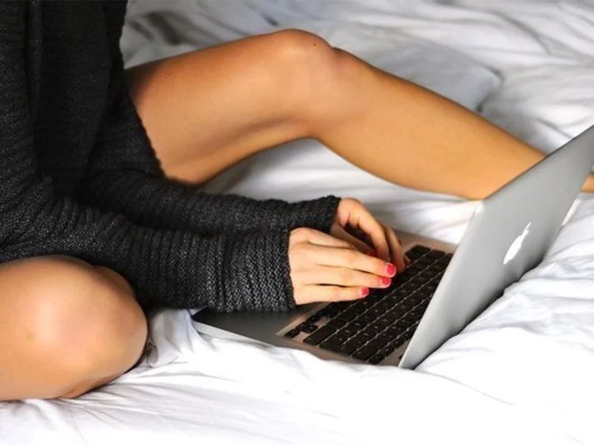 woman creates adult content