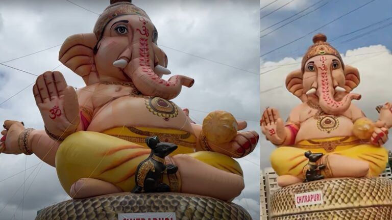 108-foot Balloon Ganapati idol