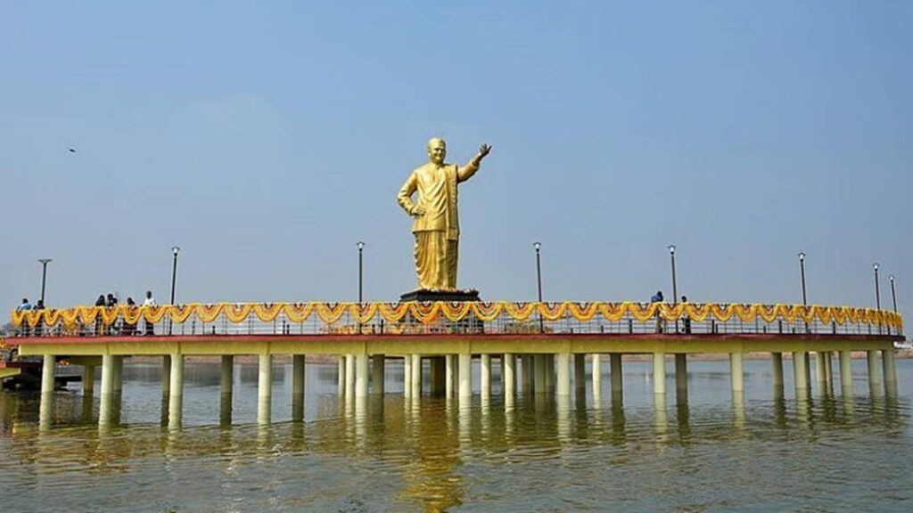 600 ft NTR statue Amaravati project