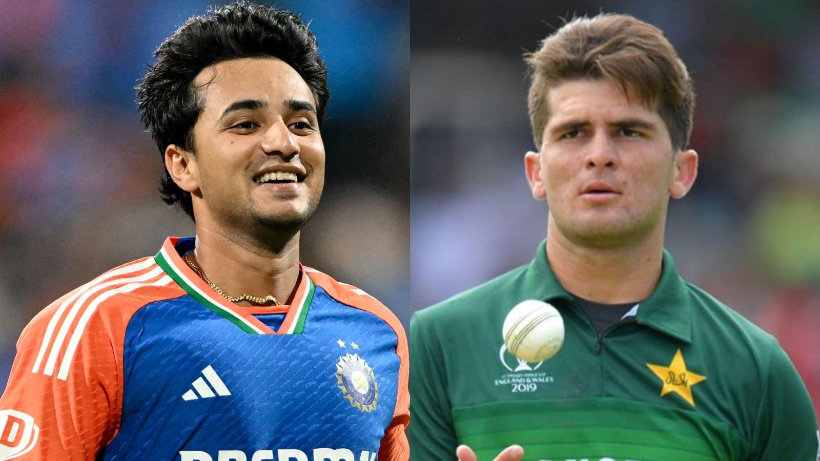 Abhishek Sharma hits sixes off Shaheen Afridi