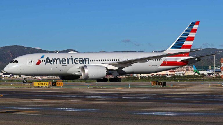 American Airlines plane on tarmac