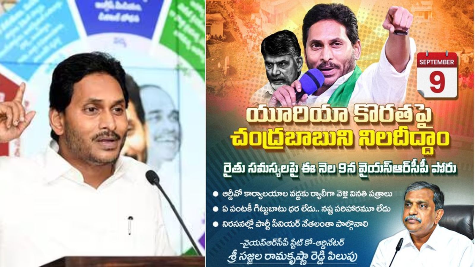 BRS and YSRCP political rivalry with urea strategy in Andhra and Telangana