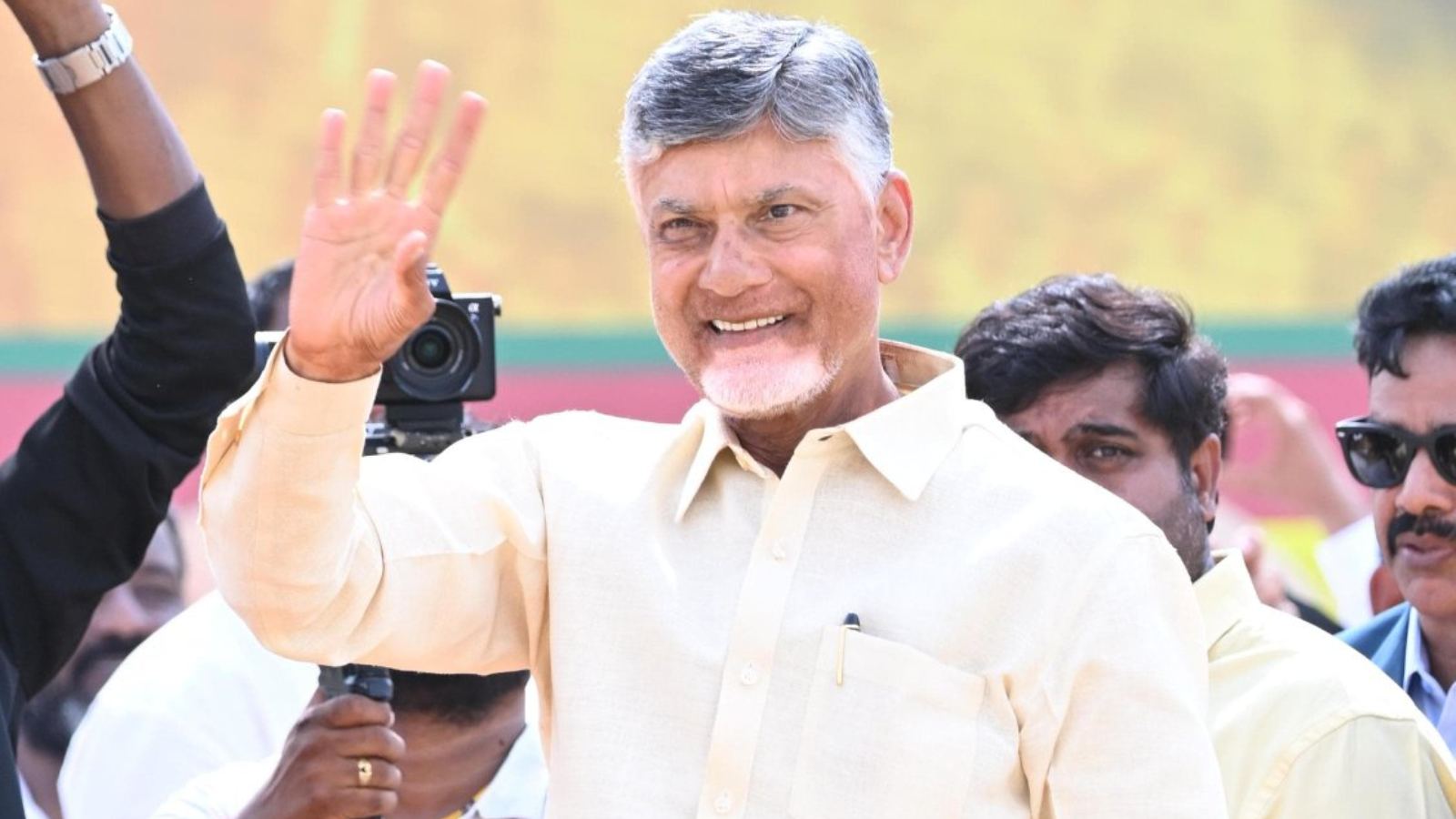 Chandrababu Naidu addressing governance and political strategies in Andhra Pradesh