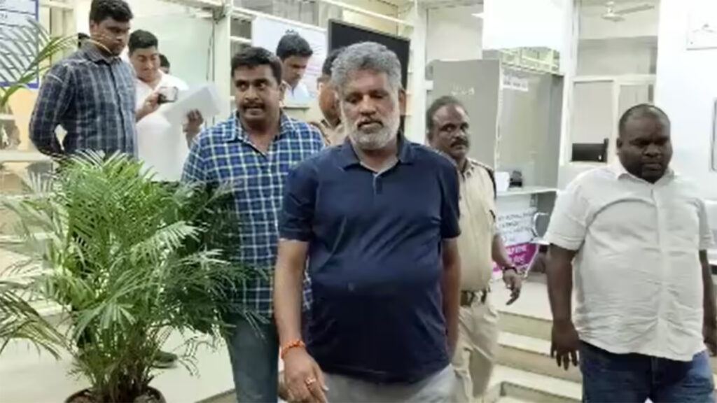 Chevireddy Bhaskar Reddy escorted by police after bail petition dismissed