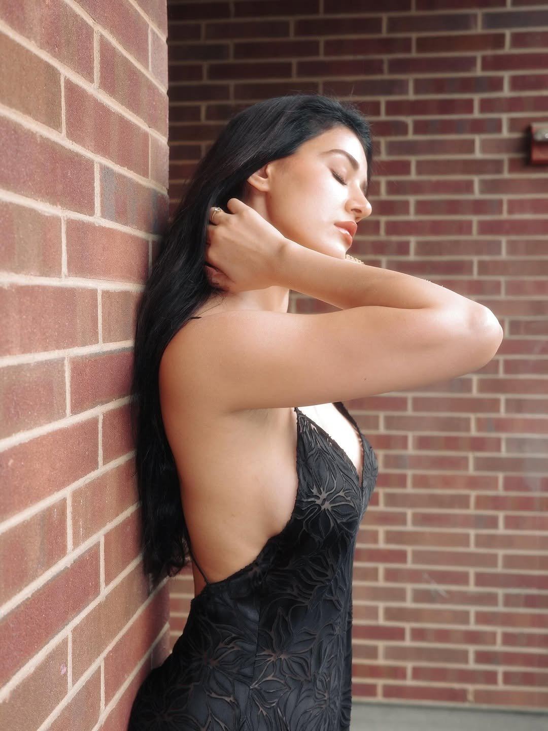 Disha Patani stuns in bold backless black dress at NYFW