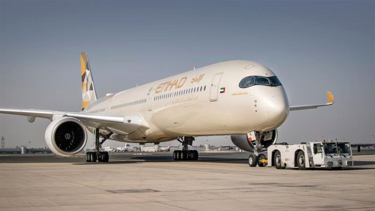 Etihad Airways aircraft in Abu Dhabi