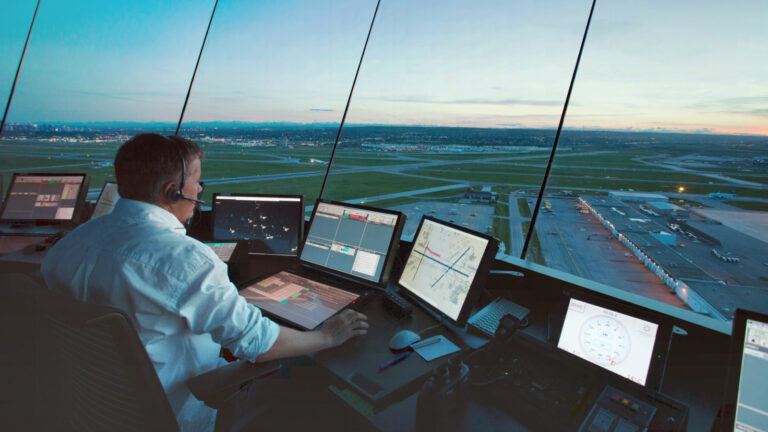 Indian air traffic controllers at work