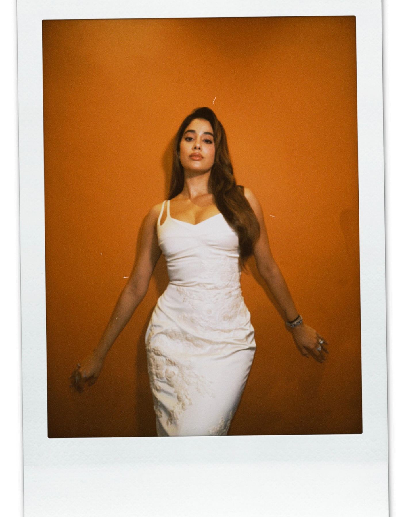 Janhvi Kapoor Bold White Glam Glamour Pose
