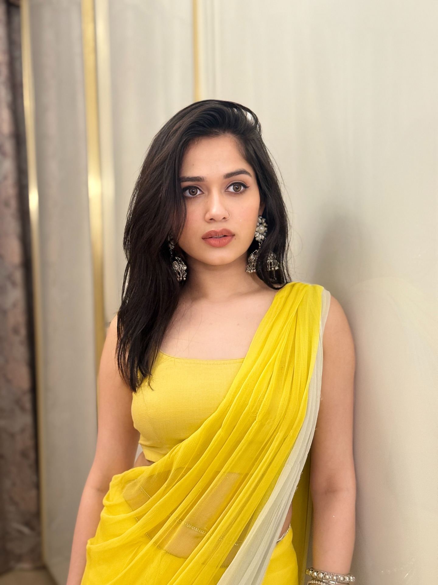 That Desi Glow: Jannat's Saree Style