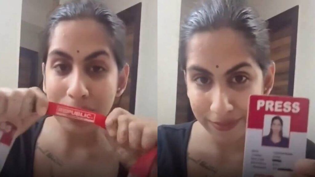 Journalist Priyanka Gupta resigns from Republic TV on camera exposing biased media