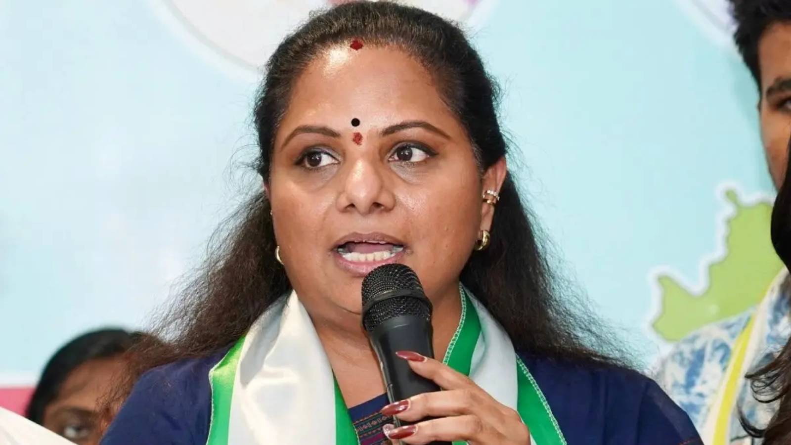 Kavitha meets political leaders