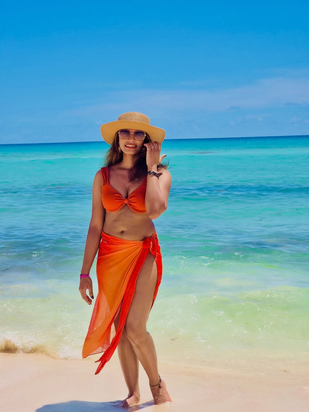 Kavitha Sankaar's Radiant Smile On The Beach