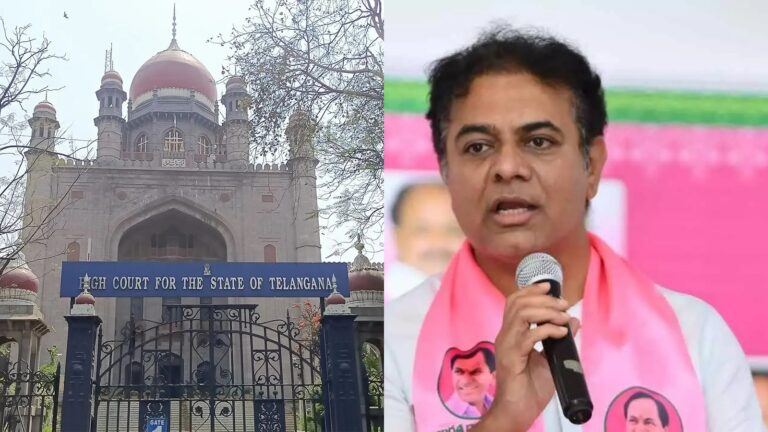 KTR at Telangana High Court hearing