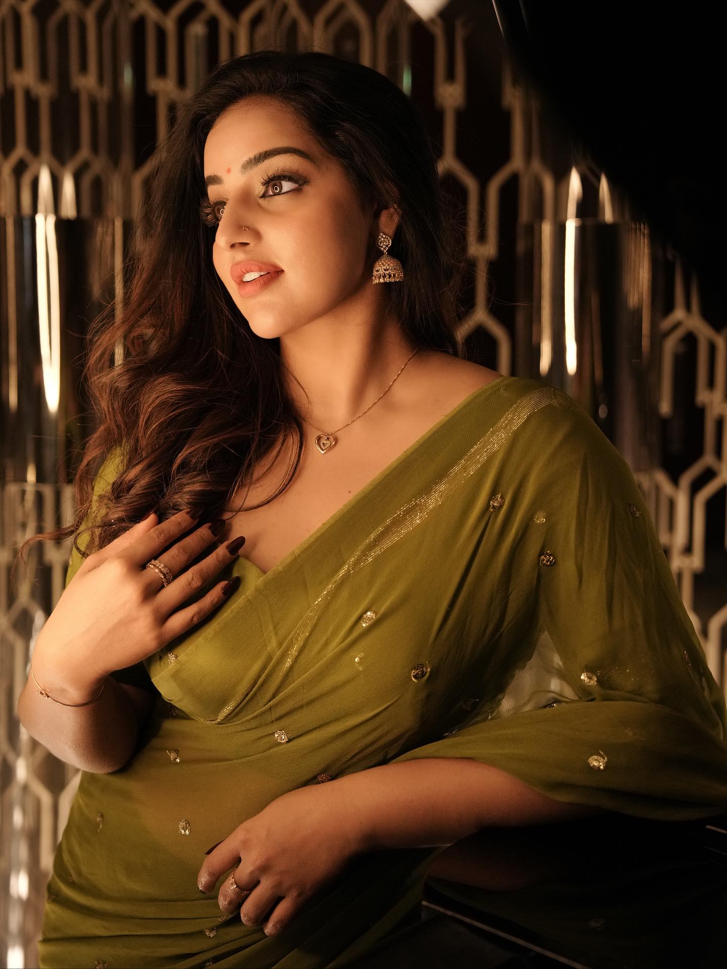 Malavika's Mesmerizing Expression In Low Light.