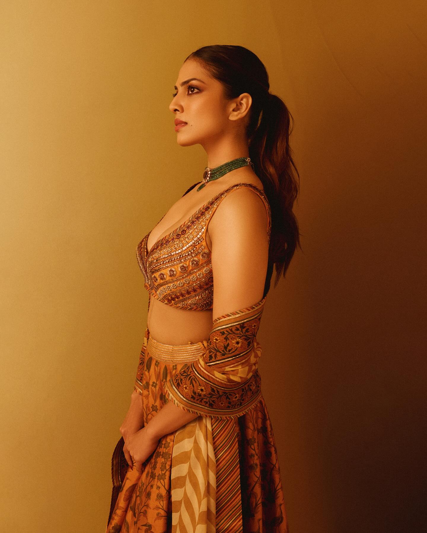 Malavika Mohanan Stuns In Bold Lehenga Glam