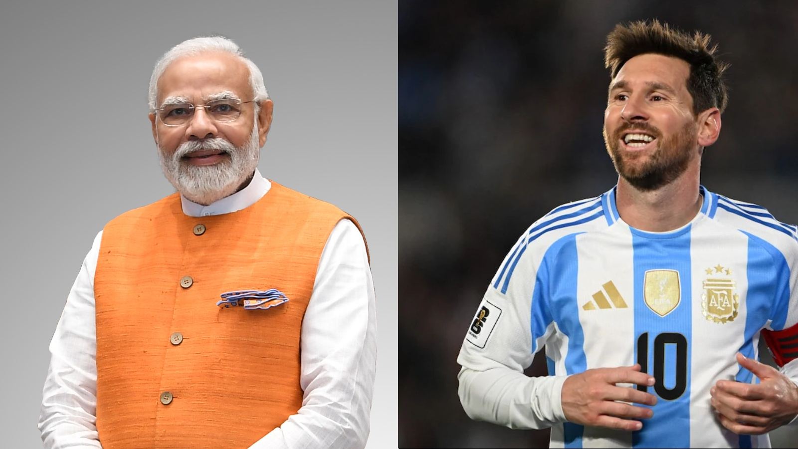 Messi gifts jersey to PM Modi