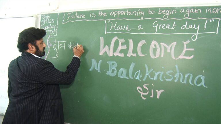 Nandamuri Balakrishna Visits Andhra Education Society School