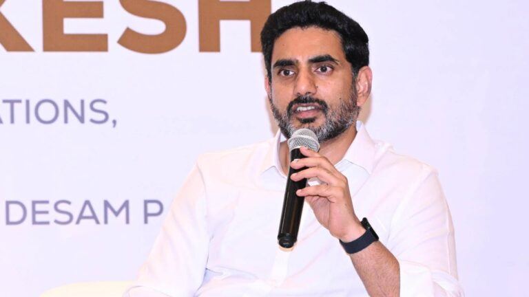 Nara Lokesh on Chandrababu’s skill census plan