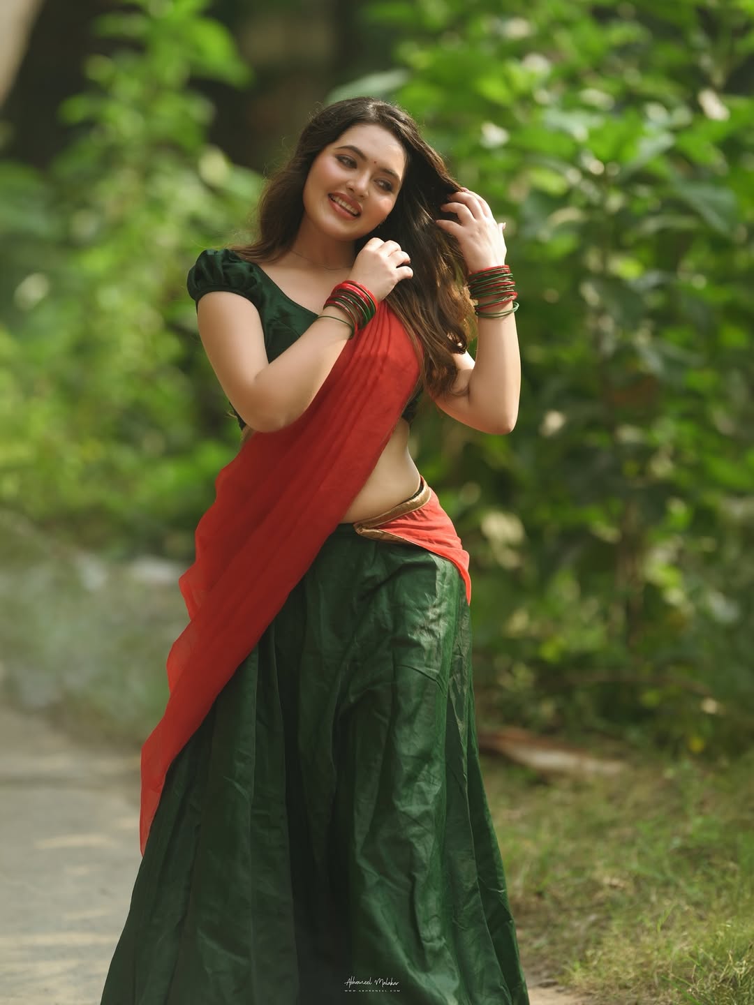 Bold Saree Shoot Nehaa Amandeep Hot Saree Look