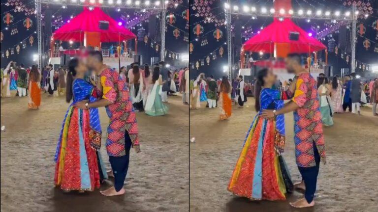 NRI couple Navratri garba incident