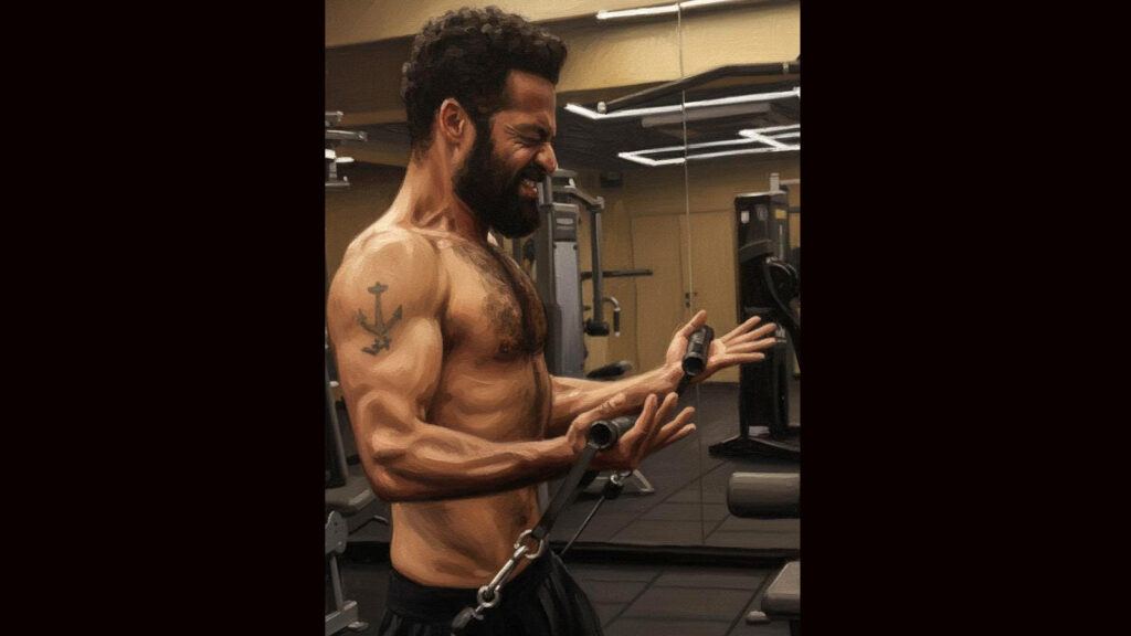Junior NTR intense gym workout for Dragon