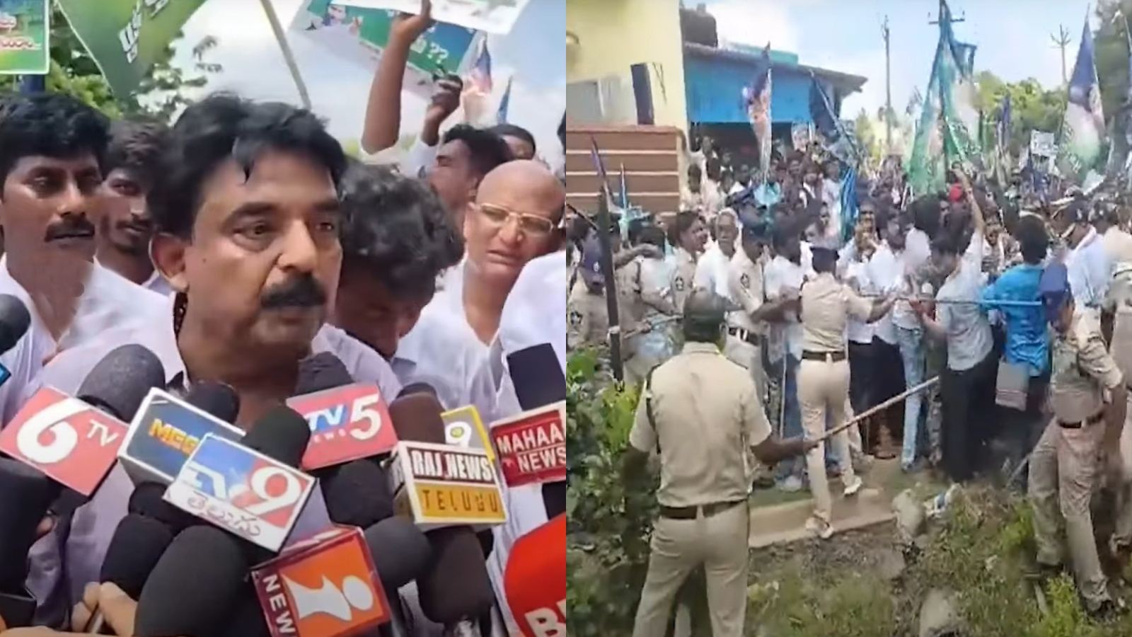 Perni Nani arrested in college protest