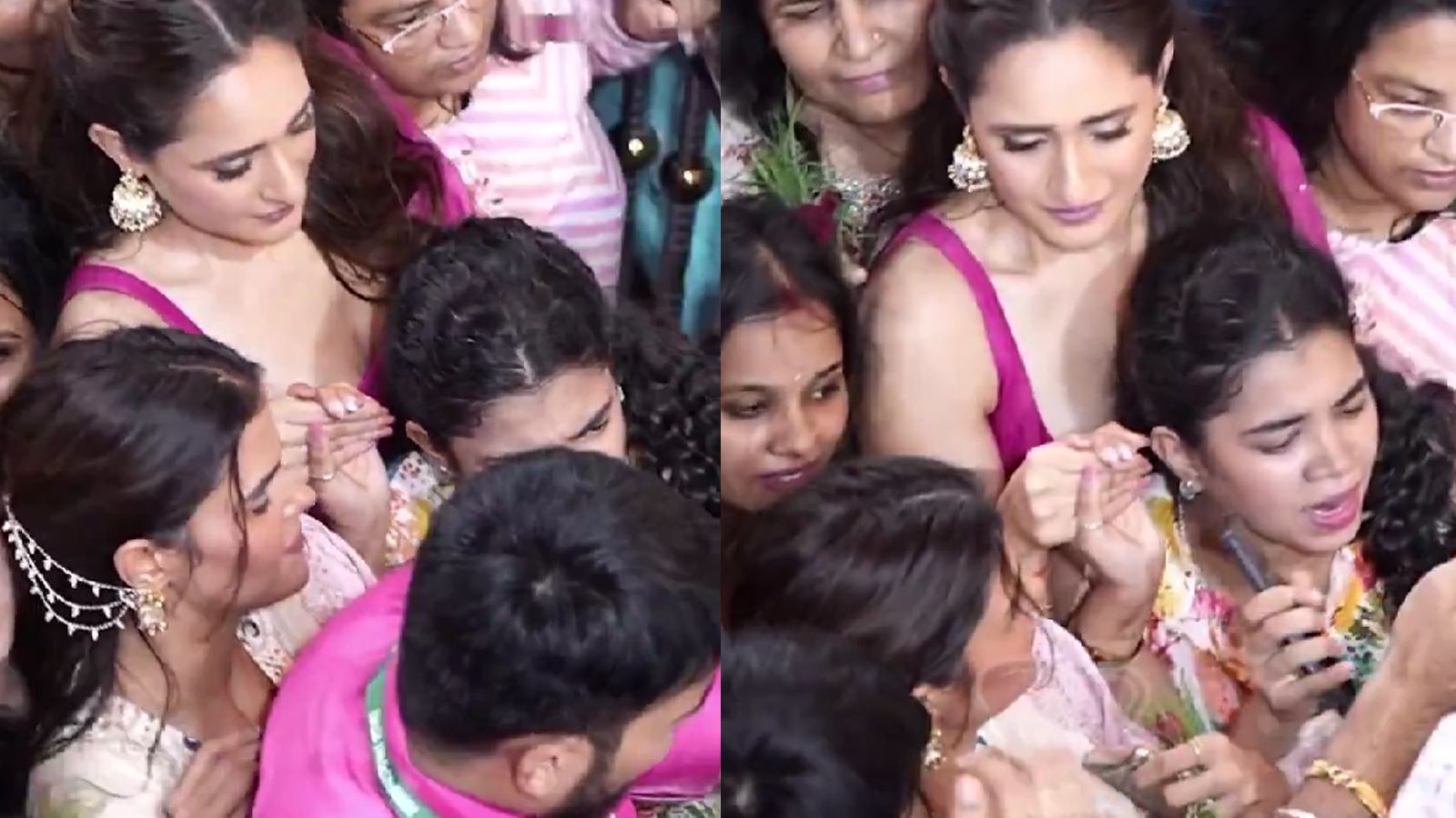 Pragya Jaiswal and Priyanka in Lalbaugcha Raja chaos