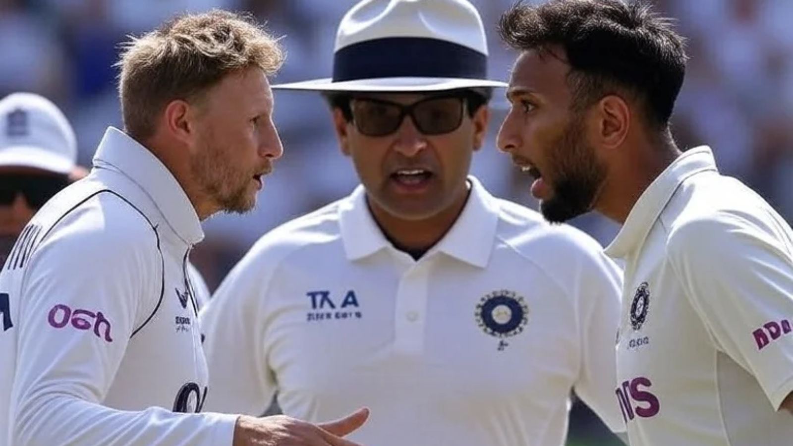 Prasidh Krishna and Joe Root spat